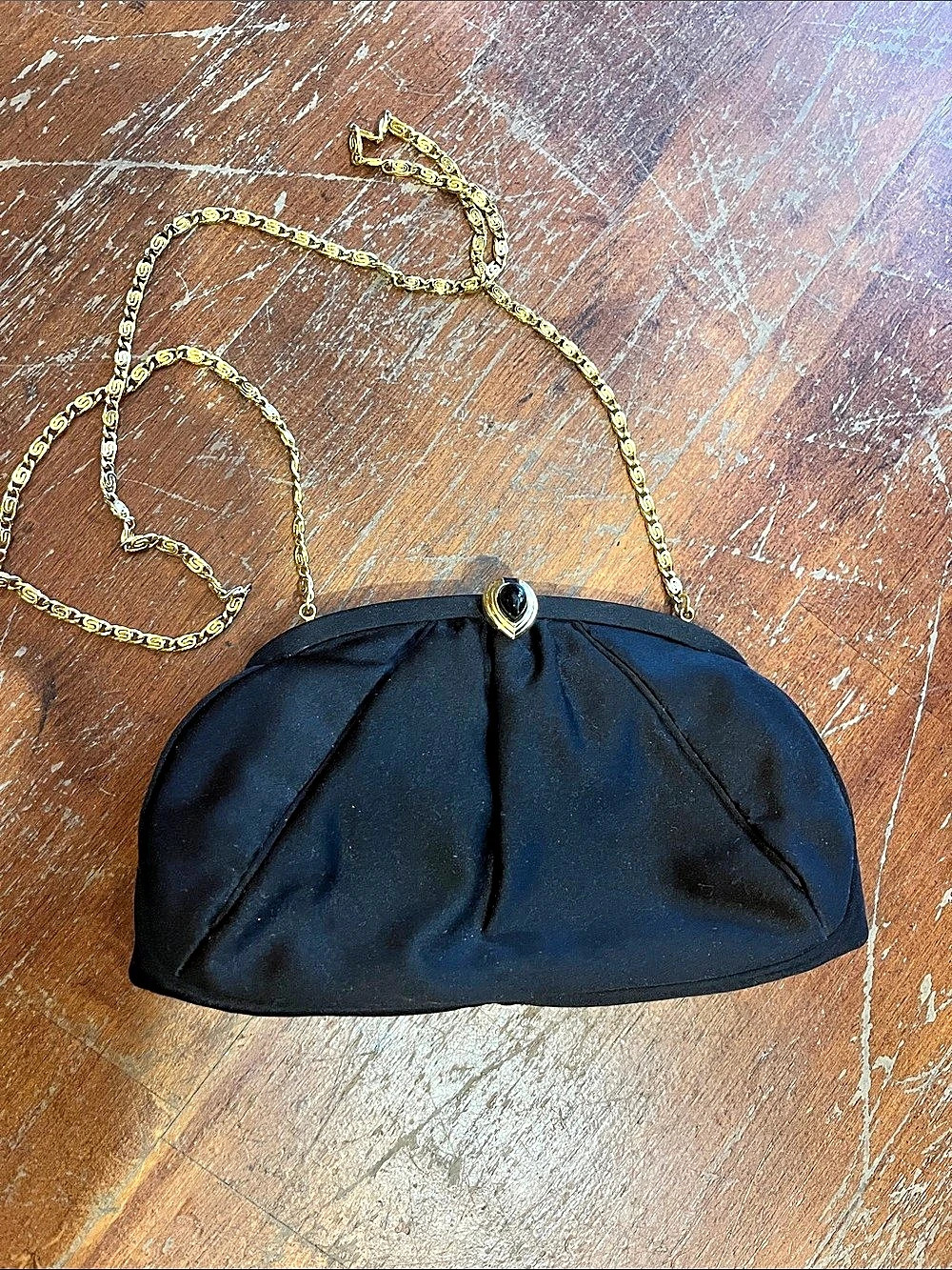 Judith Leiber Black Chain Clutch